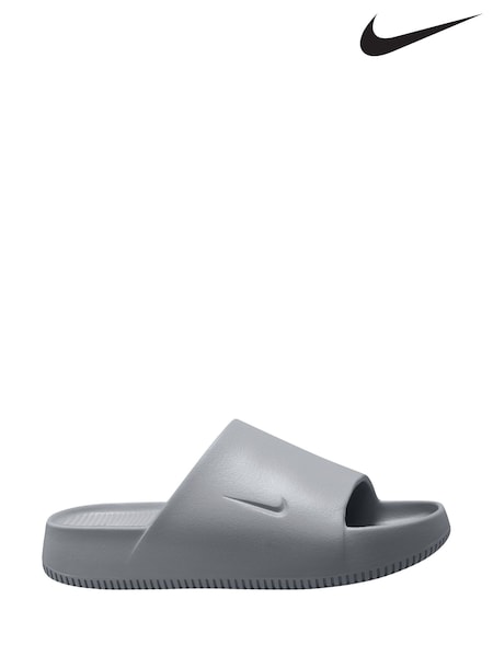 Nike Wolf Grey Calm Slides Slippers (AH9640) | £45