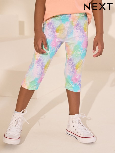 Tie Dye 1 Pack Cropped Leggings (3-16yrs) (AH9751) | £4 - £6