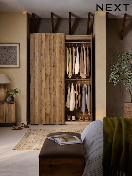 Dark Bronx Oak Effect 1.5m Sliding Wardrobe (AH9763) | £1,150