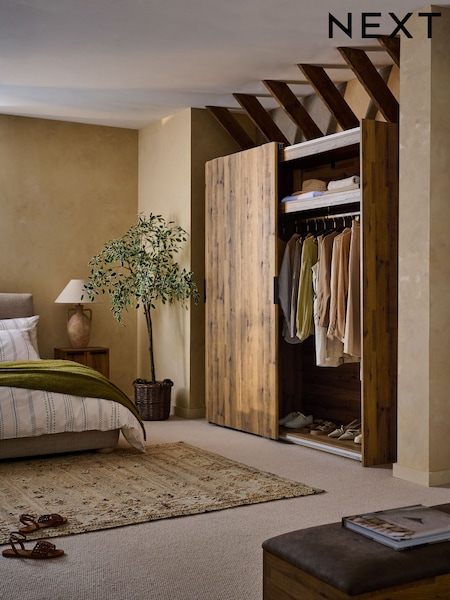 Dark Bronx Oak Effect 2m Sliding Wardrobe (AH9764) | £1,099