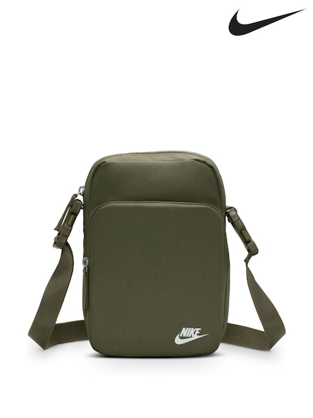 Nike Medium Olive Green Heritage Cross-Body Bag (4L) (AH9784) | £25