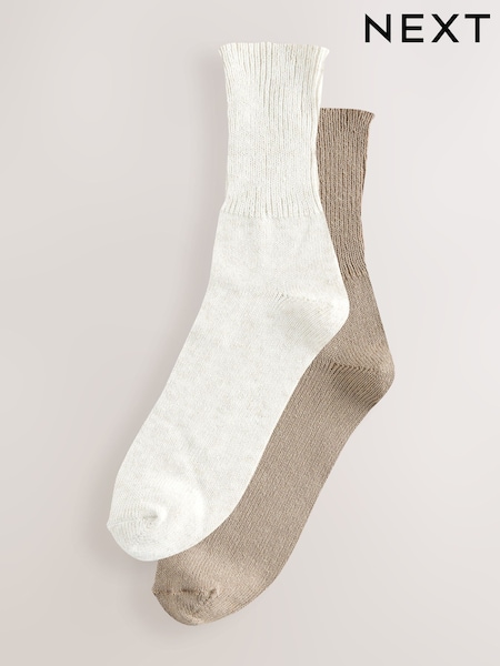 Green / Ecru Ankle Socks 2 Pack (AJ0055) | £12