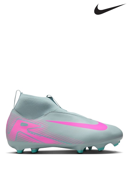 Nike Green Kids Mercurial Zoom Superfly 10 Academy Ground Football Boots (AJ0115) | £70