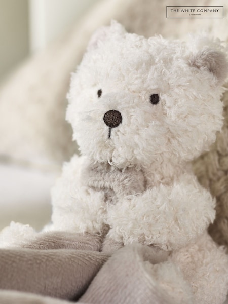 The White Company Borg Fleece Bertie White Bear Comforter (AJ0260) | £16