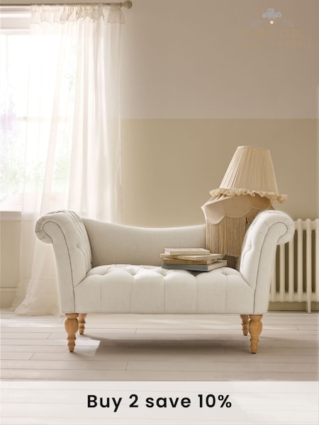 Shabby Chic by Rachel Ashwell® Natural Woven Delilah Loveseat Sofa Accent Chair (AJ0460) | £699