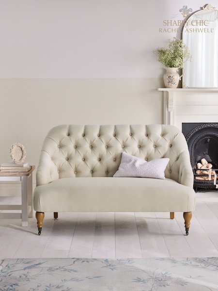 Shabby Chic by Rachel Ashwell® Natural Woven Willa Small 2 Seater Sofa (AJ0461) | £699