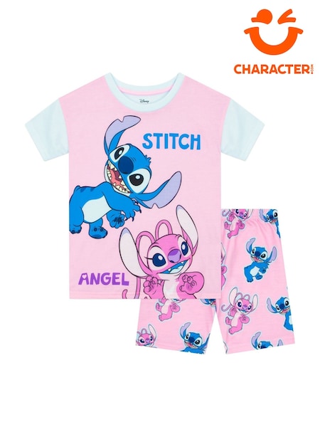 Character White Disney Lilo And Stitch Short Pyjamas (AJ0468) | £15