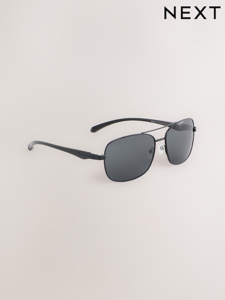 Black Navigator Sunglasses (AJ0891) | £15