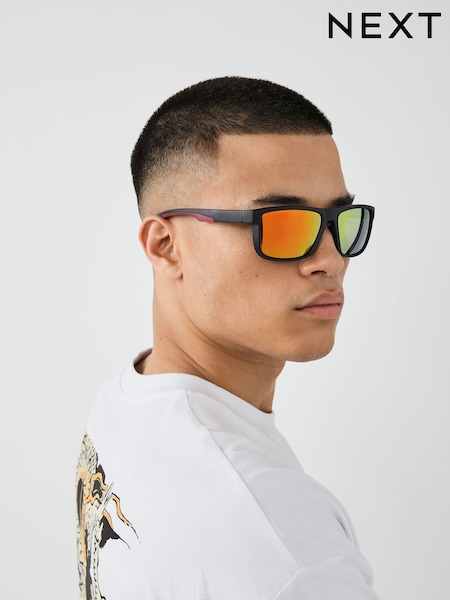 Black Sports Style Sunglasses (AJ0916) | £18