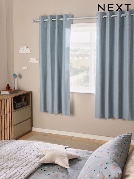 Petrol Eyelet Blackout Curtains (AJ1129) | £52 - £92