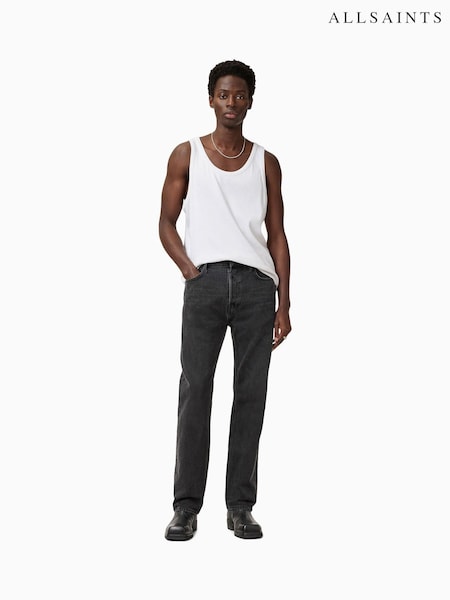 AllSaints Black Reid 100% Cotton Jeans (AJ1136) | £129