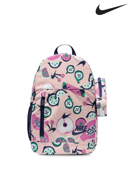 Nike Washed Coral Elemental Printed Backpack with Pencil Case (AJ1162) | £38