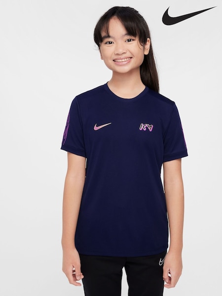 Nike Blue Void Kylian Mbappe Academy 25 Dri-FIT Football T-Shirt (AJ1307) | £30