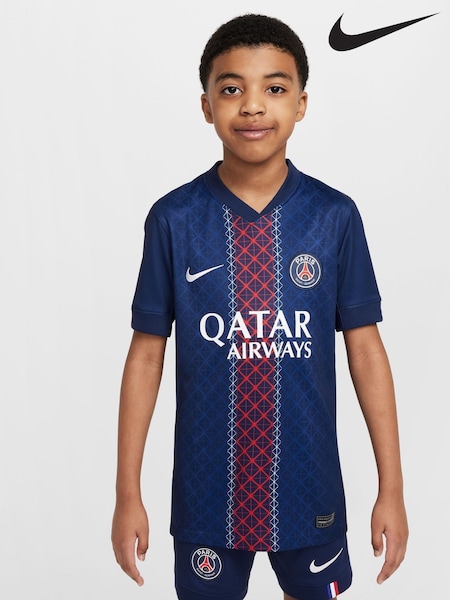 Nike Blue Dri-FIT Jersey Short Sleeve T-Shirt (AJ1356) | £65