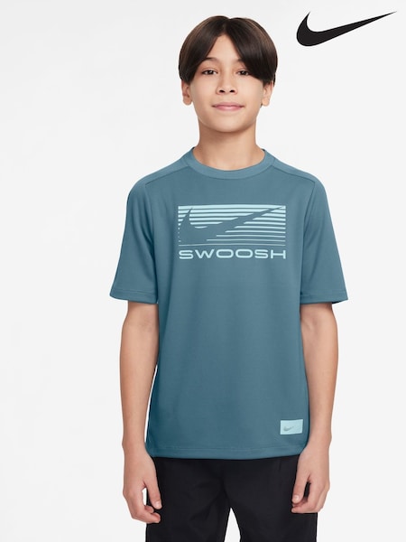 Nike Smokey Blue Multi Dri-FIT Short Sleeve T-Shirt (AJ1368) | £25