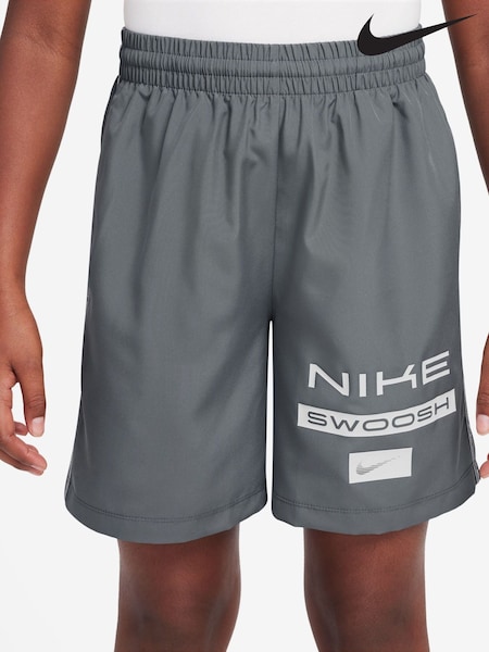 Nike Smoke Grey Multi Dri-FIT Woven Shorts (AJ1378) | £20