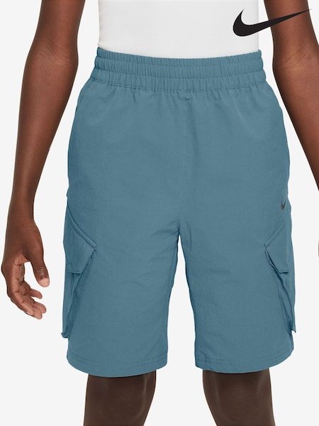 Nike Teal Blue Sportswear City Utility Cargo Shorts (AJ1412) | £38