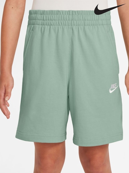 Nike Steam Green 100% Cotton Sportswear Club Shorts (AJ1420) | £25