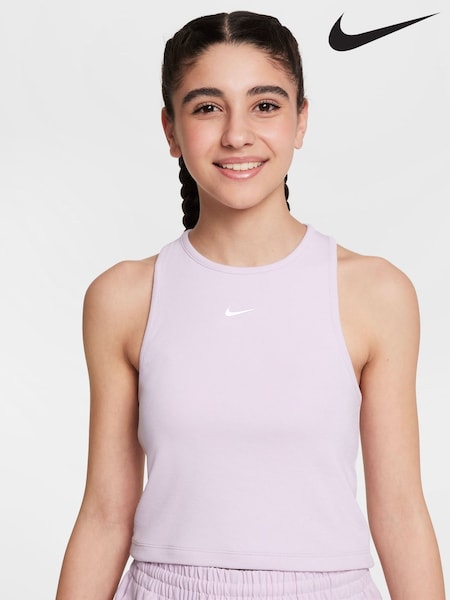 Nike Doll Lilac Sportswear Ribbed Tank Top (AJ1436) | £28