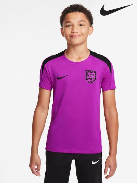 Nike Purple England Strike Football T-Shirt (AJ1448) | £33