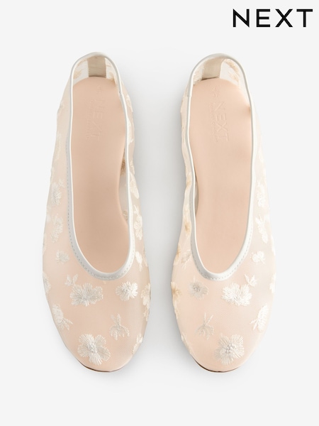Bone Forever Comfort® Embroidered Mesh Ballerinas (AJ1491) | £36