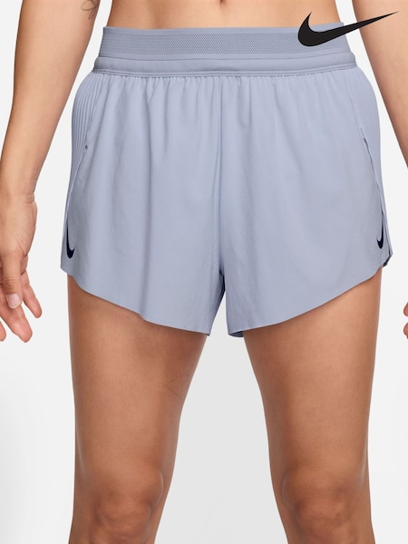 Nike Ghost Blue Dri-FIT Aero Swift ADV Mid Rise 3 Running Shorts (AJ1570) | £70