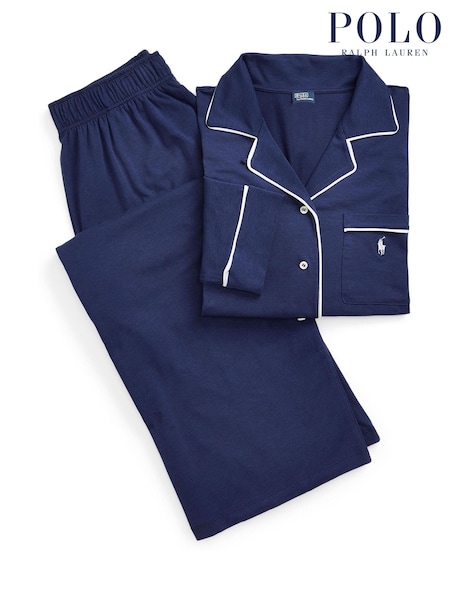 Polo Ralph Lauren Navy Polo Ralph Lauren Navy Essentials Core Pyjamas Set (AJ1640) | £149