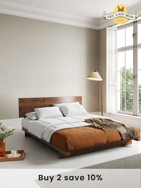 Get Laid Beds Brown Low Fuji Solid Wood Attic Bed (AJ1749) | £600 - £775