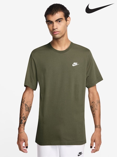 Nike Medium Olive Club T-Shirt (AJ1816) | £23