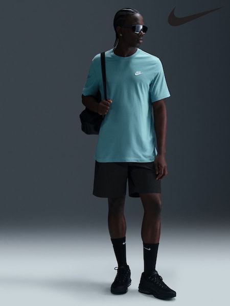 Nike Denim Turquoise Club T-Shirt (AJ1830) | £23
