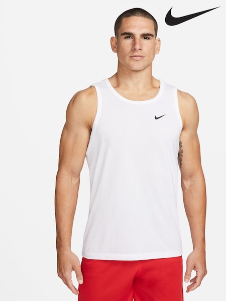 Nike White Dri-FIT Training Vest Top (AJ1836) | £28