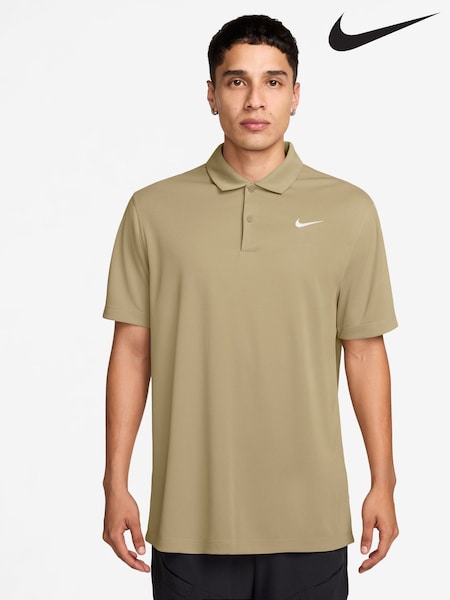Nike Parachute Beige Court Dri-FIT Tennis Polo Shirt (AJ1837) | £40