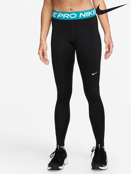 Nike Black Mid Blue Pro 365 Leggings (AJ1839) | £40