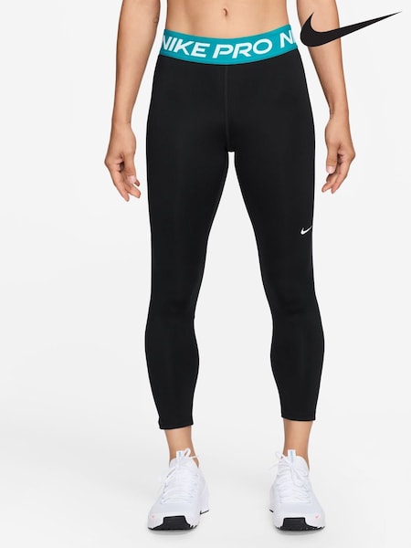 Nike Black Mid Blue 365 Cropped Leggings (AJ1846) | £0