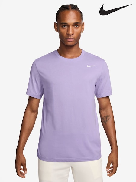 Nike Hydrangea Purple Grey Dri-FIT Training T-Shirt (AJ1882) | £28