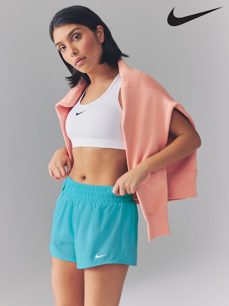 Nike Cactus Blue One Dri-FIT Mid Rise 3" Brief Lined Shorts (AJ2004) | £38