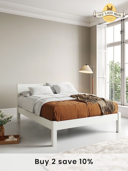 Get Laid Beds White Knight Solid Wood Space Saver Square Leg Bed (AJ2026) | £490 - £795