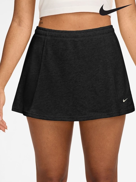 Nike Black Sportswear Chill Terry Mid Rise French Terry Mini Skort (AJ2031) | £45