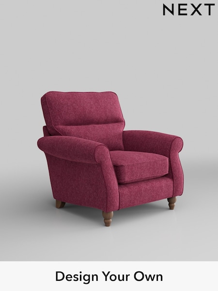 Cotswold Chenille/Dark Raspberry Pink Ashford Highback (AJ2081) | £925
