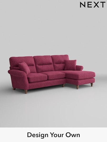 Cotswold Chenille/Dark Raspberry Pink Ashford Highback (AJ2081) | £2,050