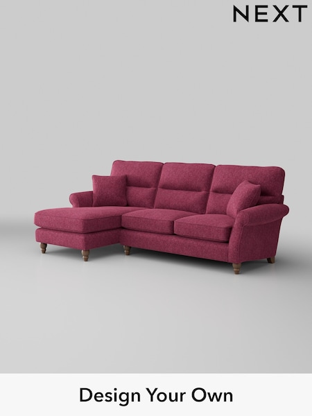 Cotswold Chenille/Dark Raspberry Pink Ashford Highback (AJ2081) | £2,050