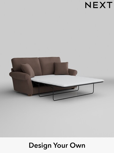 Plush Velvet Easy Clean/Dark Warm Chocolate Brown Ashford Relaxed Sit (AJ2083) | £1,599