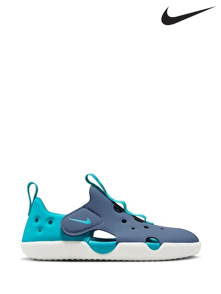 Nike Thunderstorm Blue Junior Sunray Protect Sandals (AJ2099) | £30