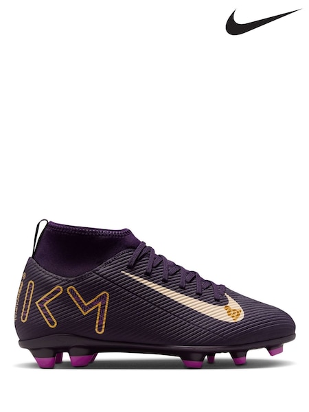 Nike Purple Kids Mercurial Superfly Club Kylian Mbappe Multi Ground Football Boots (AJ2103) | £55
