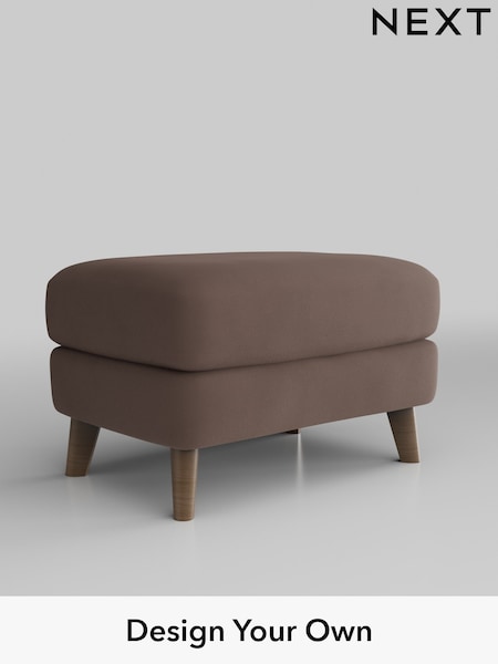 Plush Velvet Easy Clean/Dark Warm Chocolate Brown Conway Relaxed Sit (AJ2110) | £425