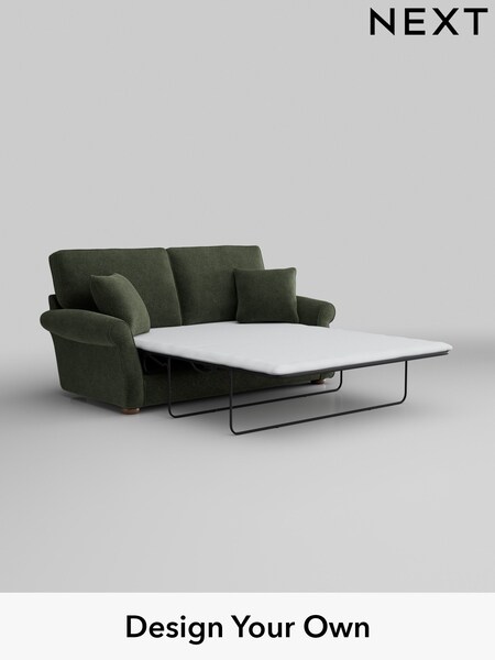 Boucle Chenille/Dark Moss Green Ashford Relaxed Sit (AJ2111) | £1,599
