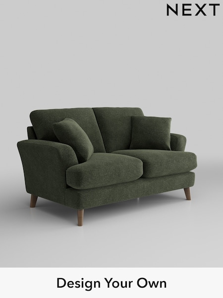 Boucle Chenille/Dark Moss Green Conway Relaxed Sit (AJ2122) | £1,150