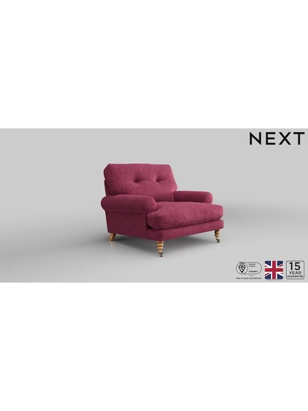 Cotswold Chenille/Dark Raspberry Pink Erin Buttoned Back Deep Relaxed Sit (AJ2128) | £925