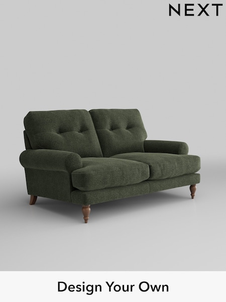 Boucle Chenille/Dark Moss Green Erin Buttoned Back Deep Sit (AJ2130) | £1,175
