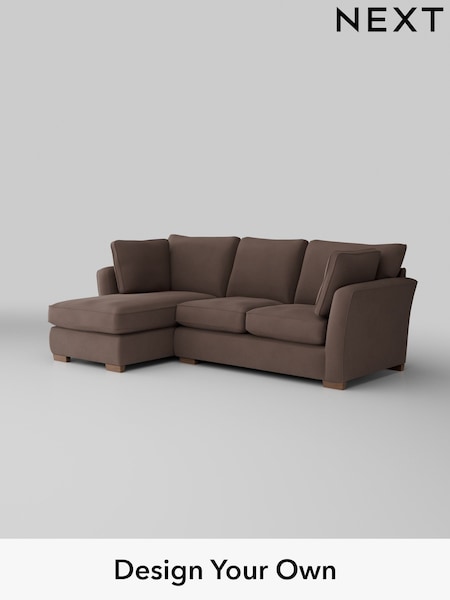 Plush Velvet Easy Clean/Dark Warm Chocolate Brown Heath Highback (AJ2135) | £1,899